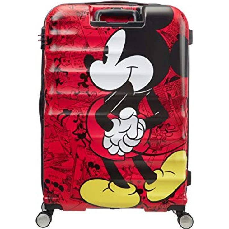 American Tourister Wavebreaker Disney - Spinner M, Kindergepäck, 67 cm, 64 L, Mehrfarbig (Mickey Comics Red) – Bild 2
