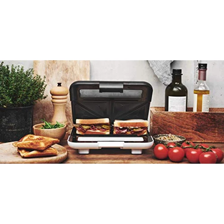 GASTROBACK weiß-schwarz 42443 Design Sandwichmaker, 750 Watt, antihaftbeschichtete Toastplatten, klein-kompakt – Bild 6