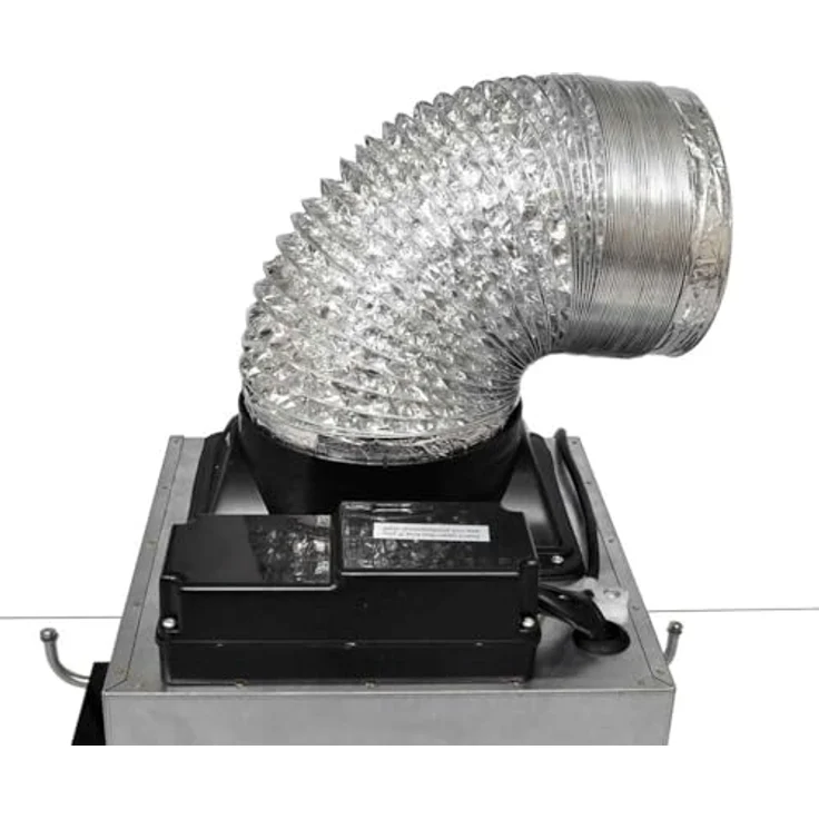 vidaXL Dunstabzugshaube Edelstahl Wandhaube, LCD mit 3 Geschwindigkeiten und LED-Beleuchtung, silber – Bild 4