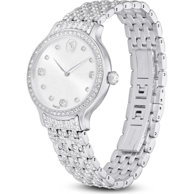 Swarovski Imber Uhr, Schweizer Produktion, Metallarmband, Silberfarben, Edelstahl, Einheitsgröße – Bild 2