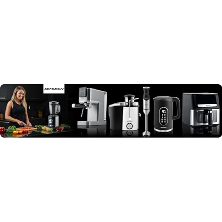 Berdsen BD-770 Silber, Halbautomatische Siebträgermaschine mit 20 bar Pumpendruck und integriertem Milchaufschäumer – Bild 10