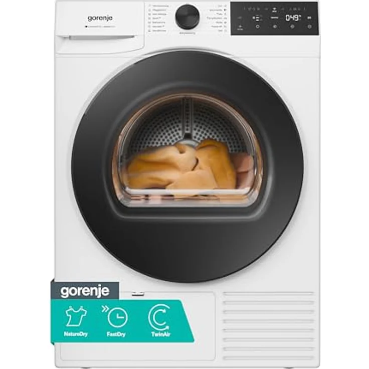 Gorenje D5G49D, Trockner mit Wärmepumpe, 9 kg, 15 Programme, FastDry, TwinAir, Anti-Allergie, EasyClean-Filter, Energieeffizienzklasse D – Bild 1