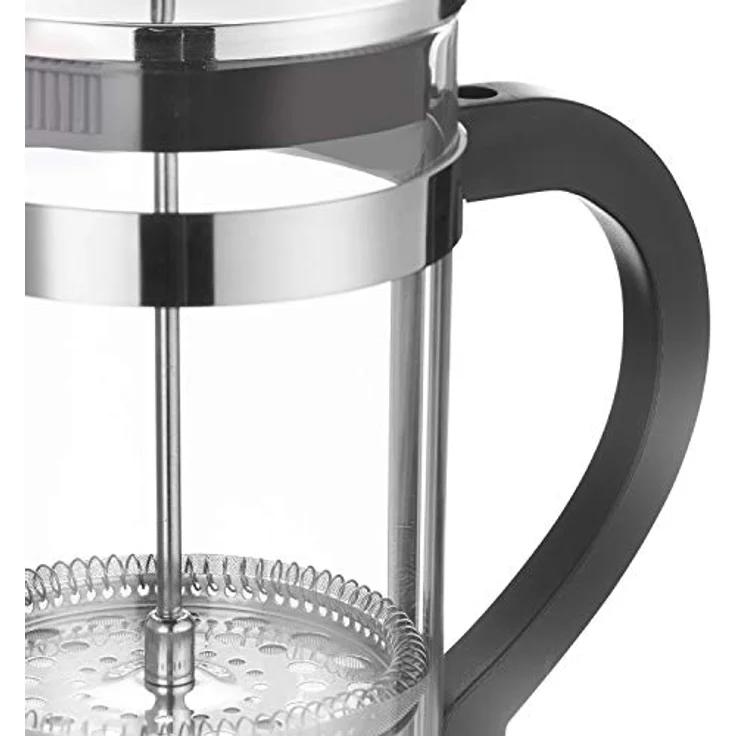 Westmark Kaffeebereiter French Press, 1 Liter, Glas-Rostfreier Edelstahl, Brasilia, Silber-Schwarz, 24722260 – Bild 8