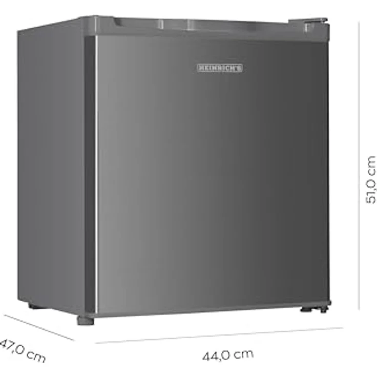 Heinrich´s Mini Gefrierschrank 33L Edelstahl/Inox klein kompakt leise:40db Gefrierbox; wechselbarer Türanschlag; bis zu -18°C, Tiefkühlschrank, perfekt für Büro Camping Outdoor – Bild 5