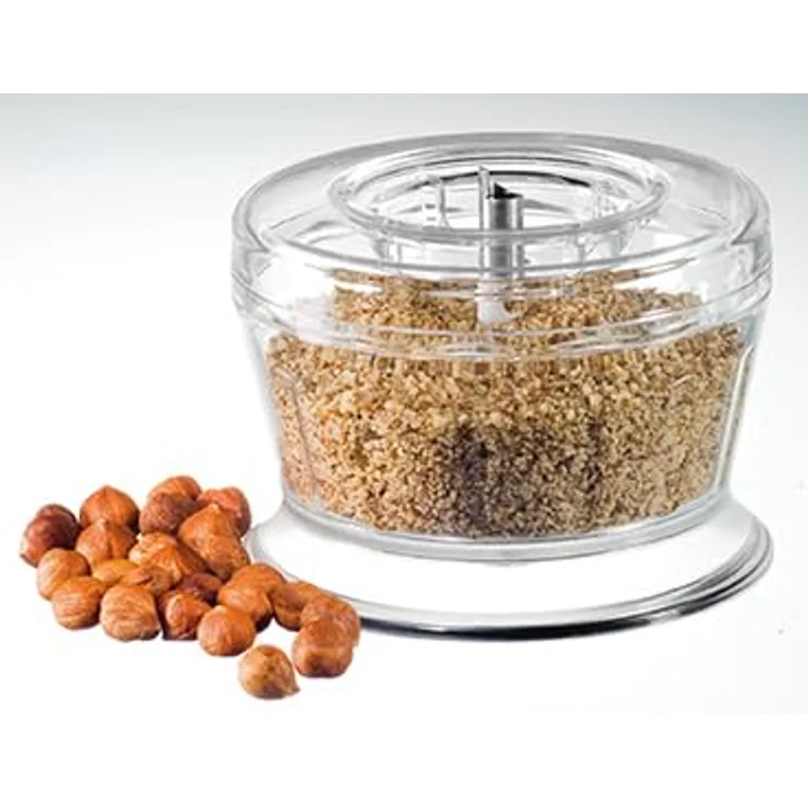 ESGE 5080 Zauberstab Prozessor, Stabmixer-Zubehör, inkl. Pulverscheibe, mit zweiflügeligem Edelstahlmesser, zum Zerkleinern, Mahlen oder Hacken von Gewürzen, Kräutern, Nüssen, weiß – Bild 4