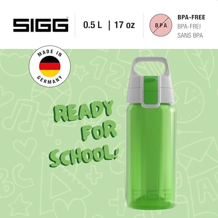 Sigg Uni VIVA ONE Green, Sport, 0.5 L, Polypropylen, BPA Frei, Grün Trinkflasche – Bild 3