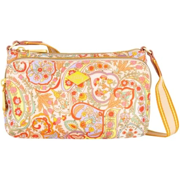 Oilily Umhängetasche Petalpark Paisley, robuste Polyesterqualität mit verstellbarem Riemen und praktischen Reißverschlussfächern – Bild 1