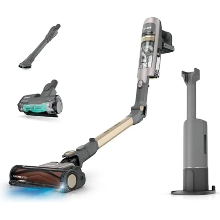 SHARK IA3246EUTIV PowerDetect Speed Luxe Collection Clean & Empty, Akku-Staubsauger mit selbstentleerender Ladestation, 350 Watt, bis zu 60 Minuten Laufzeit