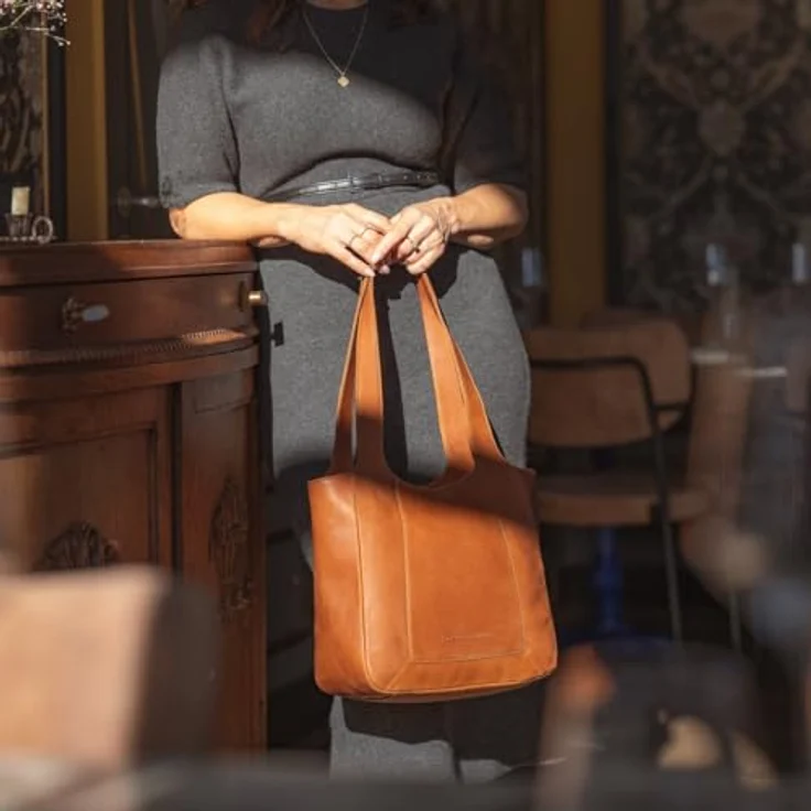 The Chesterfield Brand Tofino Shopper Tasche, 30 cm, 100% Leder, braun – Bild 2