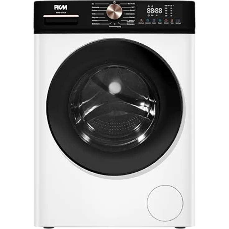 PKM WA8-15TCA Waschvollautomat 1400 UpM, 8 kg Fassungsvermögen, 15 Programme, Dampf-Funktion, bürstenloser Motor