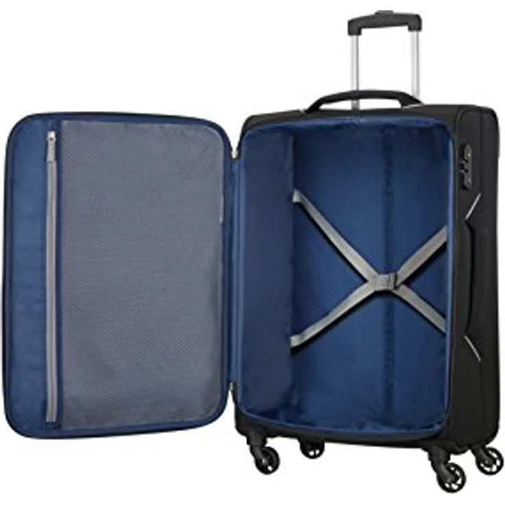 American Tourister Holiday Heat Spinner 67, 66 Liter Koffer, Black - Gut organisierter Innenraum, Kontrastfarben, TSA-Zahlenschloss – Bild 3