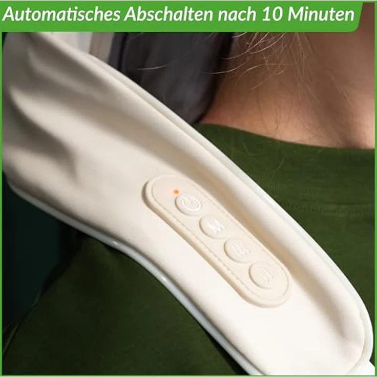 Lifenaxx Nackenmassagegerät mit Wärme LX-046, Tiefengewebs-Nacken- und Schultermassagegerät zur Schmerzlinderung, einstellbare Geschwindigkeit, 2 Modi - Für Nacken, Schultern, Beine, Rücken – Bild 6