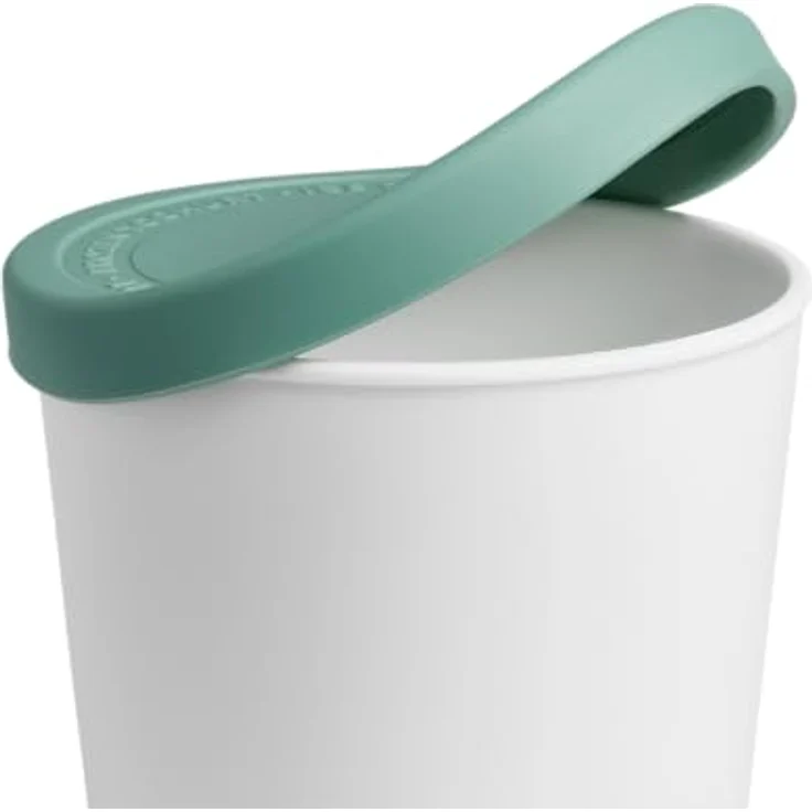 Springlane Kitchen 4er-Set Eisbehälter für Speiseeis 400 ml, BPA-frei, Farblich codiert in Hellgrün und Dunkelgrün – Bild 7
