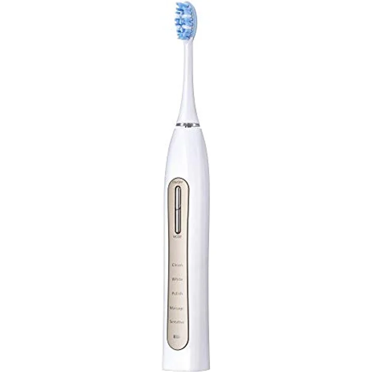 Vitammy PLATINUM Adult Ultraschall-Zahnbürste Gold, Weiß mit 5 Betriebsmodi – Bild 2
