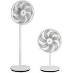 aeco AirX-Flow 100, 2-in-1 Stand- & Tischventilator mit 3 Geschwindigkeitsstufen, höhenverstellbar (70–116 cm), 85° Oszillation, 55W, 7-Blatt Lüfter für optimale Luftzirkulation