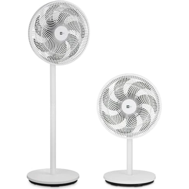 aeco AirX-Flow 100, 2-in-1 Stand- & Tischventilator mit 3 Geschwindigkeitsstufen, höhenverstellbar (70–116 cm), 85° Oszillation, 55W, 7-Blatt Lüfter für optimale Luftzirkulation – Bild 1