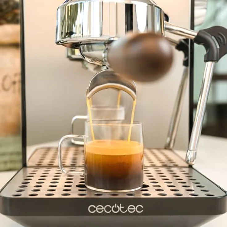Cecotec Baristeo Intima, Siebträgermaschine mit 1850 Watt und 15 Bar Pumpdruck, Silber – Bild 8