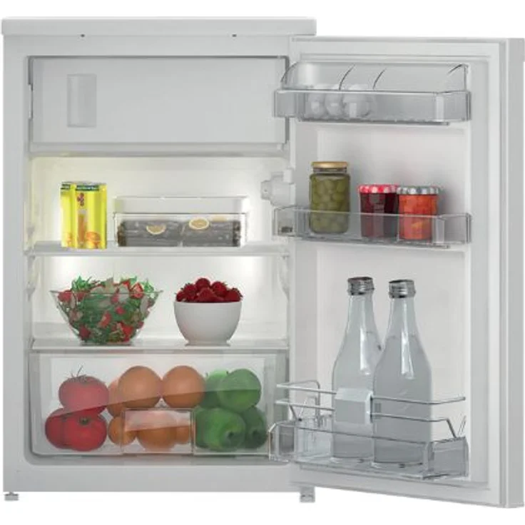 Bauknecht K55V1113W, Tischkühlschrank 114 l, 101 l Kühlraum, 13 l Gefrierfach, EEK D, 109,5 kWh/Jahr, Weiß, versandkostenfrei