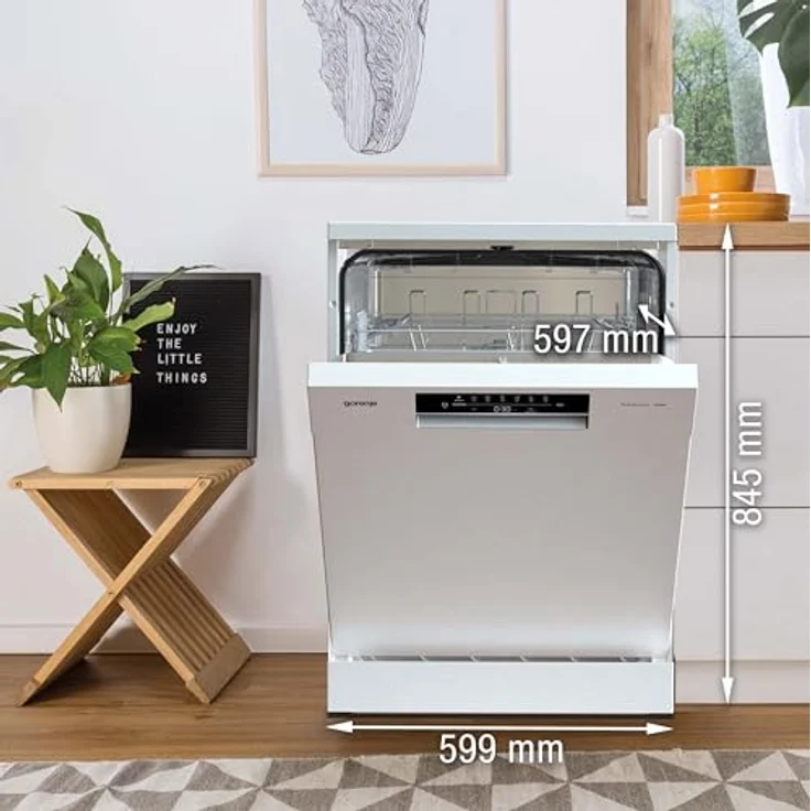 Gorenje GS642E90W, Standgeschirrspüler mit 13 Maßgedecken und Startzeitvorwahl, weiß – Bild 3