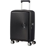 American Tourister Soundbox - Spinner S Erweiterbar Handgepäck, 55 cm, 41 L, Schwarz (Bass Black)