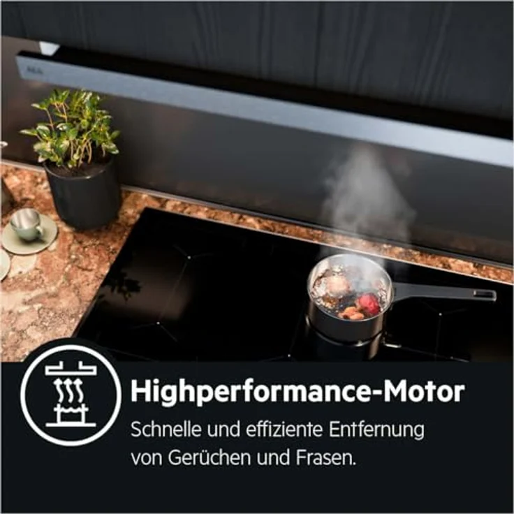 AEG DPE5660B Dunstabzugshaube, 60 cm Flachschirm, schwarze Gehäuse, hocheffiziente Fettfilter, LED-Beleuchtung, Energieeffizienzklasse A – Bild 9