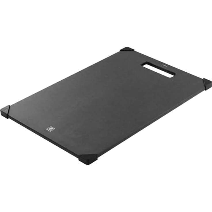 ZWILLING Schneidebrett Fiberholz 37 x 25 cm, mit Saftrille, rutschfest, spülmaschinengeeignet, Schwarz – Bild 2