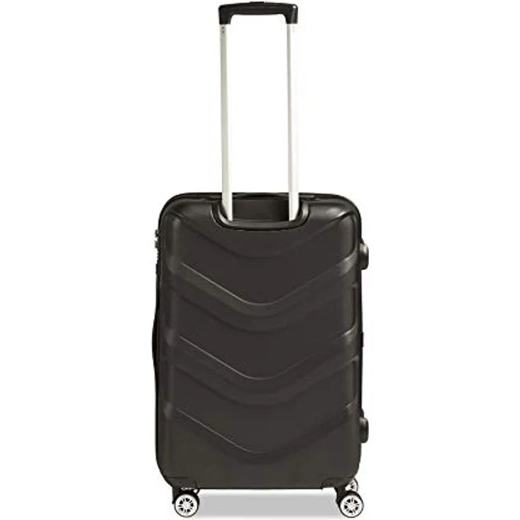 STRATIC Arrow 2 Hartschalen-Koffer Trolley Reisekoffer Rollkoffer 4 Rollen TSA-Zahlenschloss, Größe M, Black – Bild 2
