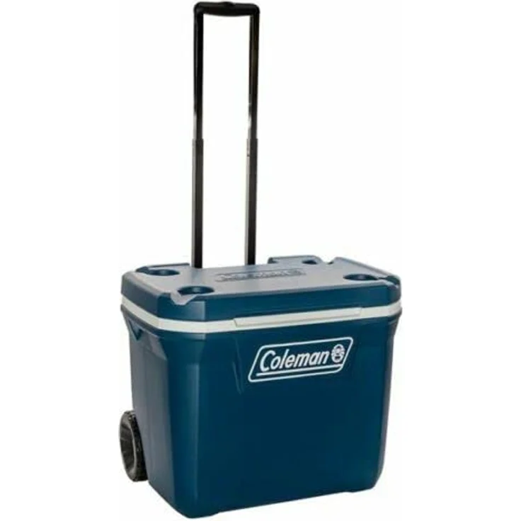Coleman 50QT Xtreme Wheeled passive Kühlbox, mit Rollen, 47 Liter, Teleskopgriff, PU-Schaumisolierung, blau – Bild 6