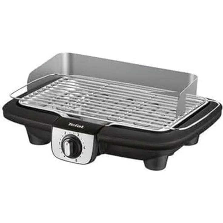 Tefal BG90A810 Easy Grillrost, 2300 W, verstellbarer Thermostat, Wasserauffangbehälter, Geruchsreduzierung, Stahl-schwarz
