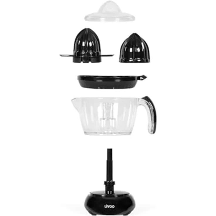 LIVOO Zitruspresse Saftpresse elektrisch 25 Watt DOD131N schwarz – Bild 7