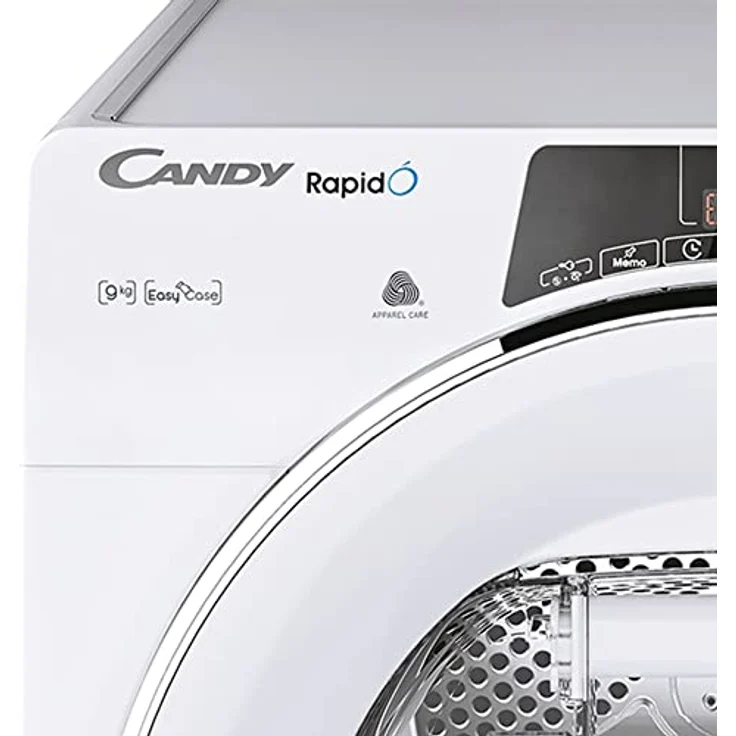 Candy RapidÓ ROE H9A2TCEX-S Wärmepumpentrockner / 9 kg/Smarte Bedienung mit WiFi + Bluetooth/Easycase-Kondenswasserbehälter mit optischer Füllanzeige direkt im Bullauge/Mengenautomatik -  Energiesparender Wäschetrockner mit smarten Funktionen, Candy - blau – Bild 5