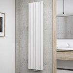 Schulte Design-Heizkörper Aachen, 180 x 46 cm, 910 Watt Leistung, Mittelanschluss, alpin-weiß, Wohnraumheizkörper für Zweirohr-Systeme