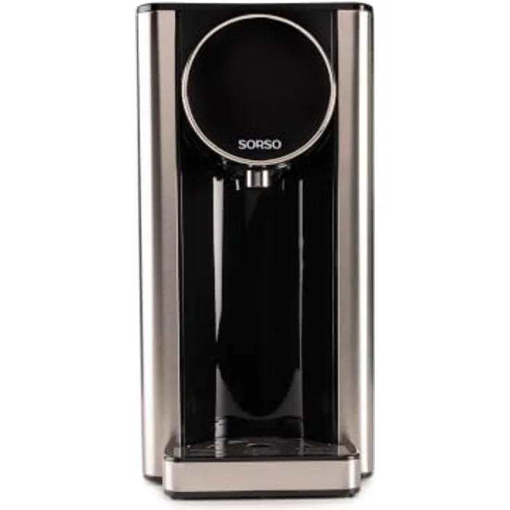SORSO Flow Heißwasserspender mit 2600 W Leistung, 7 Temperaturstufen, 5 Mengenoptionen und 2,7-Liter-Wassertank, Edelstahl