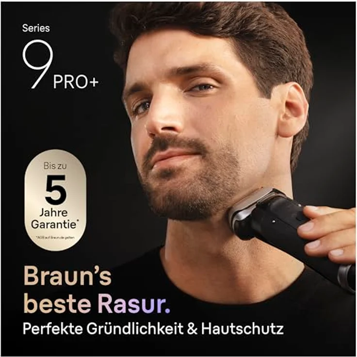 Braun Series 9 PRO+ Rasierapparat, 5 Scherelemente, wasserfest, 60 Minuten Akkulaufzeit, inkl. 6-in-1 SmartCare Center und Reiseetui – Bild 2