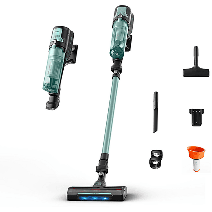 ROWENTA RH1833 X-Force 8.80, kabelloser Stielsauger mit Digital Control System, 250 Watt, 45 Minuten Laufzeit, leichte Bauweise (1.3 kg)
