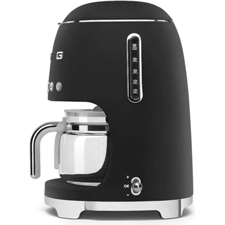 Smeg Filterkaffeemaschine, Anni 50, Schwarz matt, mit AROMA-Funktion, KEEP WARM und AUTOSTART – Bild 3