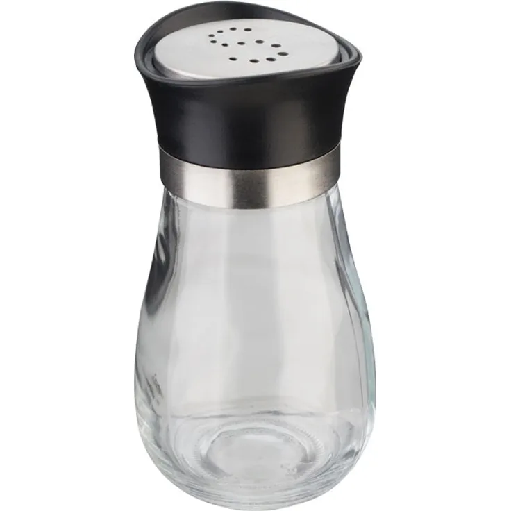 Riess-Kelomat EVA Salzstreuer, Edelstahl/Glas Gewürzstreuer mit elegantem Design