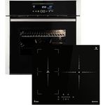 KKT KOLBE Backofen und Induktionskochfeld SET8016IND593SP, Premium Backofen mit SensorTouch, Katalysereinigung und 7400W Induktionskochfeld