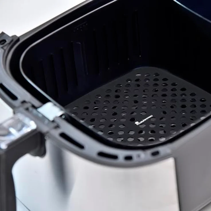 MasterPRO FOODIES COLLECTION, Set mit 2 Silikon-Backmatten für Heißluftfritteuse, 19 x 19 cm, 100% antihaftbeschichtet, gleichmäßige Wärmeverteilung, leicht zu reinigen – Bild 3