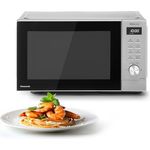 Panasonic NN-SD36QSEPG, Solo-Mikrowelle mit 1000 Watt, 29 l Volumen, Silber, Inverter-Technologie, automatische Auftaufunktion