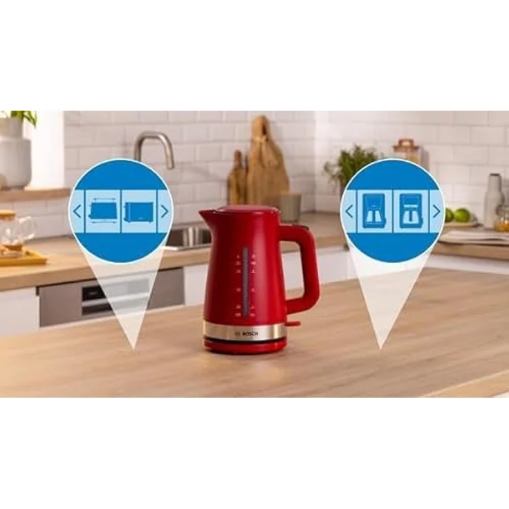 Bosch Hausgeräte BOSC Wasserkocher, Wasserkocher, Rot – Bild 2
