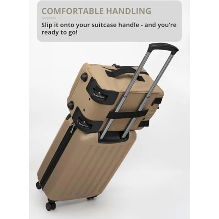 Hauptstadtkoffer Blnbag M7 Underseat-Trolley 40×20×25 cm, wasserfest, max 20L, leicht, 2 Rollen, gepolstertes Laptopfach, Champagner – Bild 5