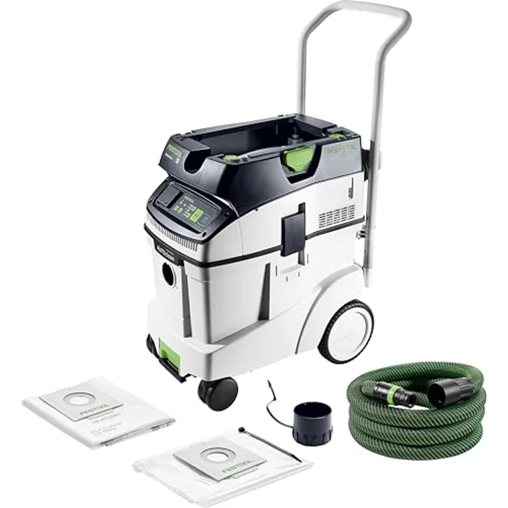 Festool Absaugmobil CLEANTEC CTM 48 Ei AC, Bodenstaubsauger mit automatischer Abreinigung, blau – Bild 1
