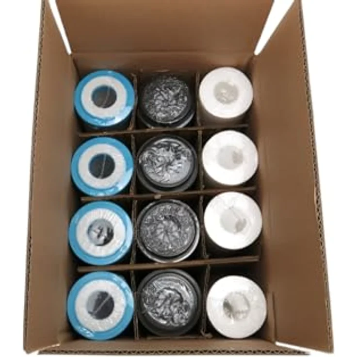 Trinkwasserladen 2 Jahre Filter Set 10 Zoll, 12-teiliges Umkehrosmose Ersatzfilterset für Sediment- und Aktivkohlefilter – Bild 2