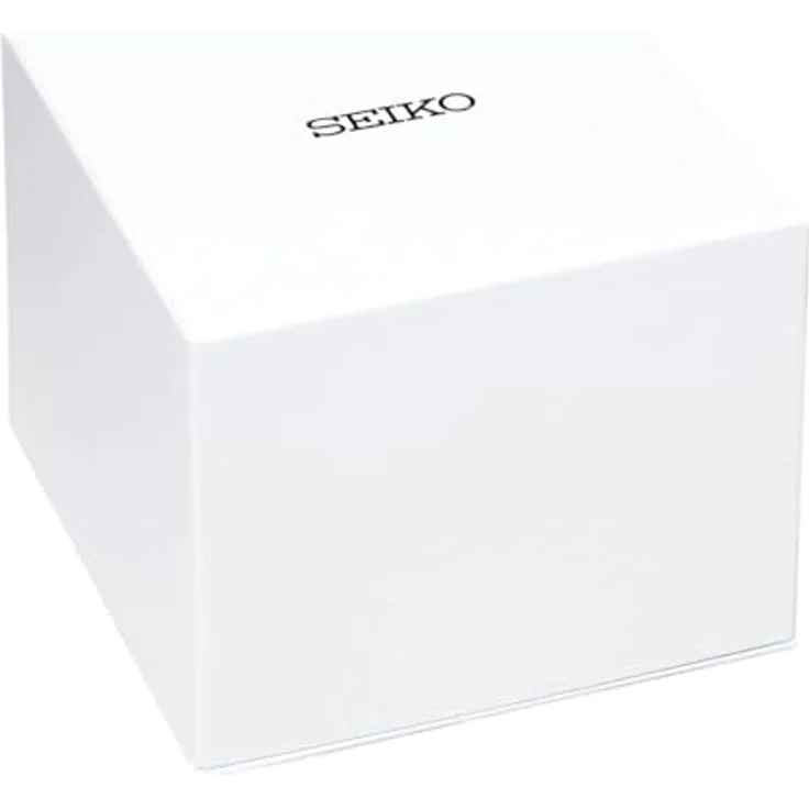Seiko Klassische Herren-Armbanduhr, 27 mm, SWR104P1, vergoldetes Edelstahlgehäuse, schwarzes Lederarmband, Saphirglas, wasserdicht bis 50 m – Bild 3