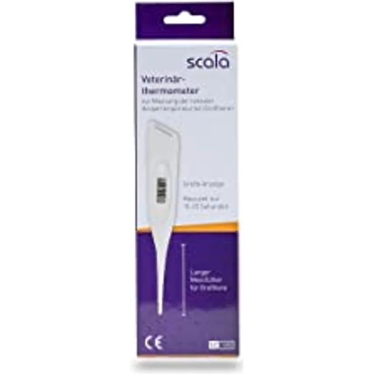 scala SC 1080 Veterinär Tier Thermometer weiß – Bild 3