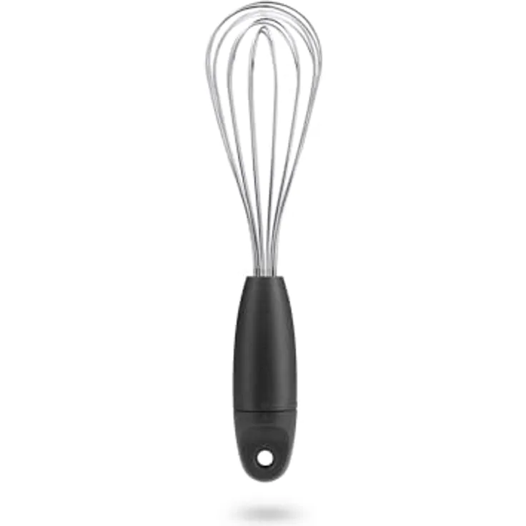 Dreamfarm Mini Flisk, 3-in-1 Schneebesen, faltbar, Schwarz - 23 cm, Edelstahl, BPA-frei, spülmaschinenfest