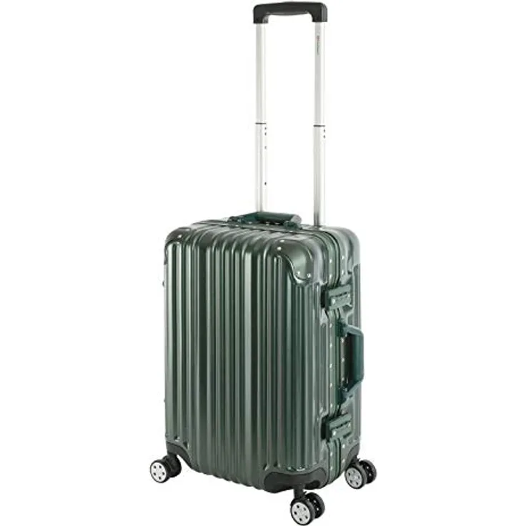 Travelhouse London Koffer Grün S-55cm Bordkoffer · Alu-Rahmen · Polykarbonat Hartschale · Handgepäck 47L