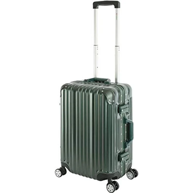 Travelhouse London Koffer Grün S-55cm Bordkoffer · Alu-Rahmen · Polykarbonat Hartschale · Handgepäck 47L – Bild 1