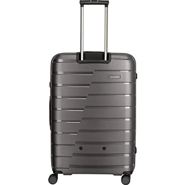travelite 4-Rad Koffer L mit TSA Schloss, Gepäck Serie AIR BASE: Funktionaler Hartschalen Trolley im coolen Look, 075349-04, 77 cm, 105 Liter, anthrazit (grau) – Bild 3